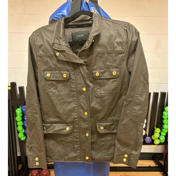 J Crew Lightweight Canvas Army Jacket - Picture 1 of 8